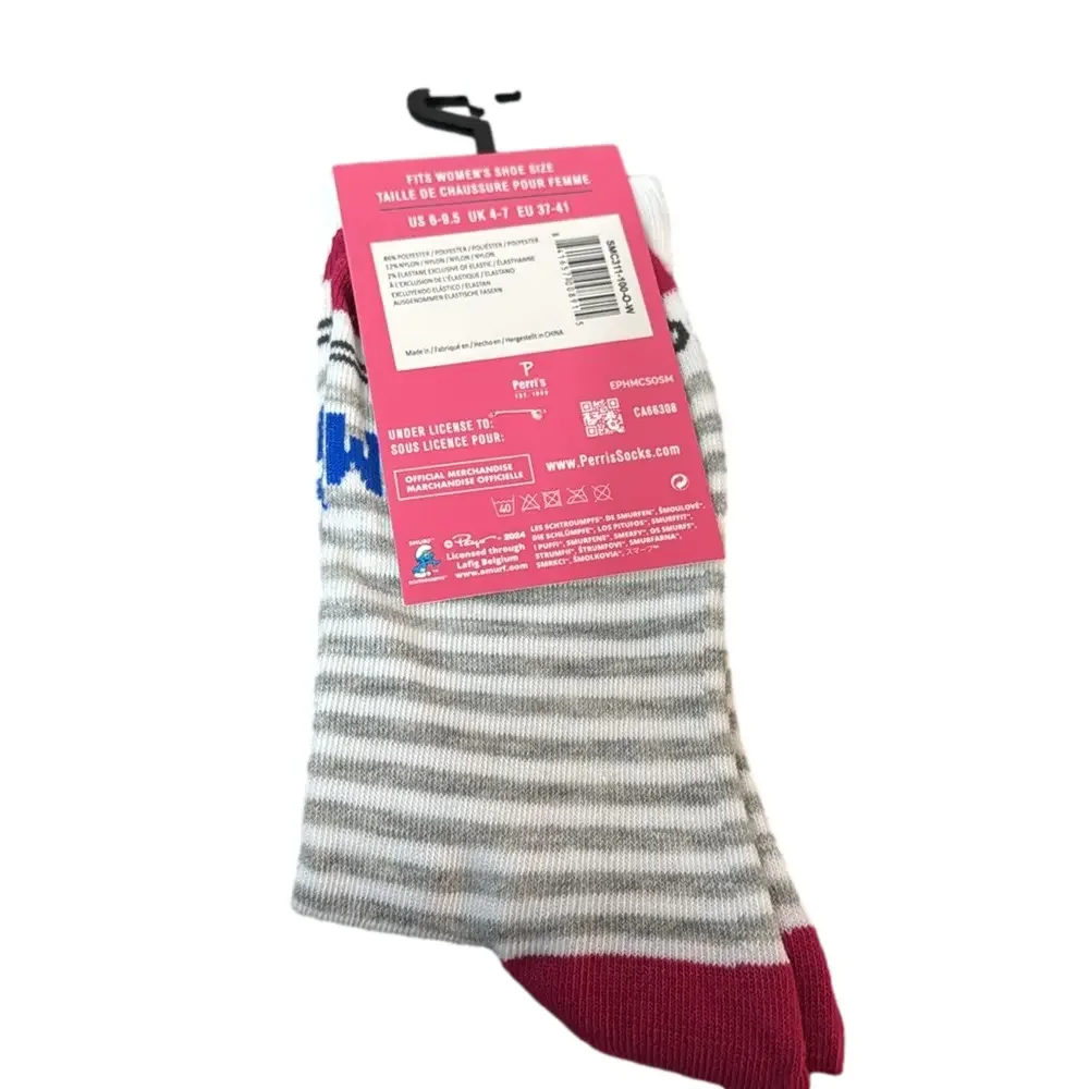 The Smurfs Crew Socks NWT
